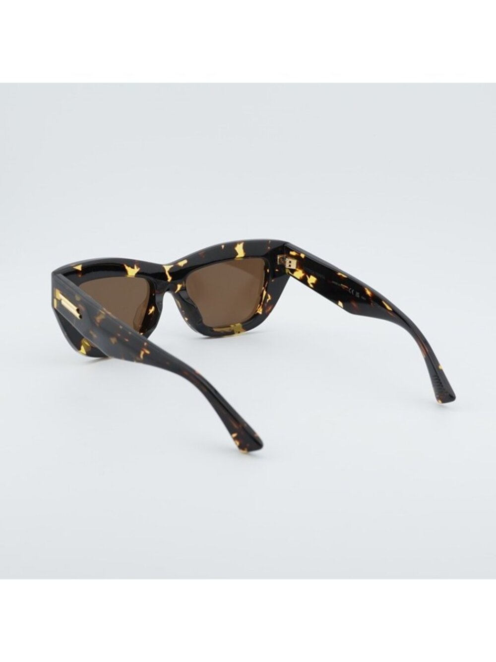 Bottega Veneta BV1218S 002 Sunglasses Havana Cat Eye Frame, Brown Lenses - Picture 4 of 10